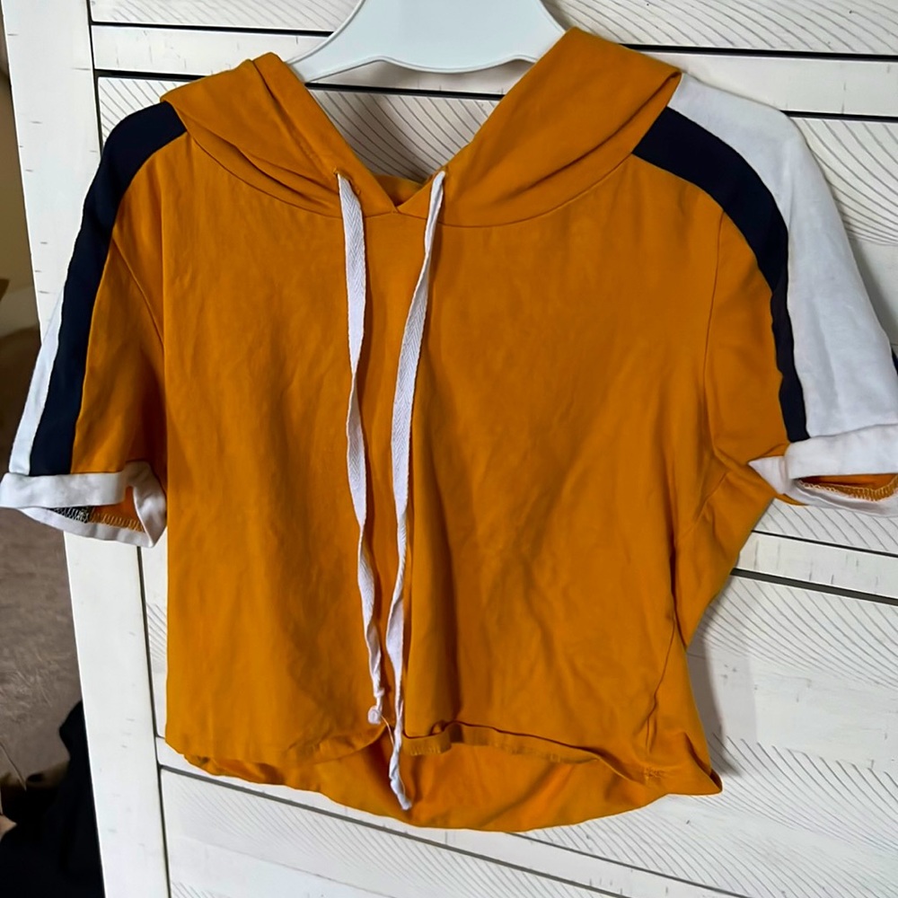 Cute hoodie crop top! Size M